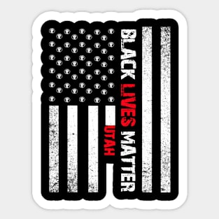 Utah black lives matter Flag American Vintage Sticker